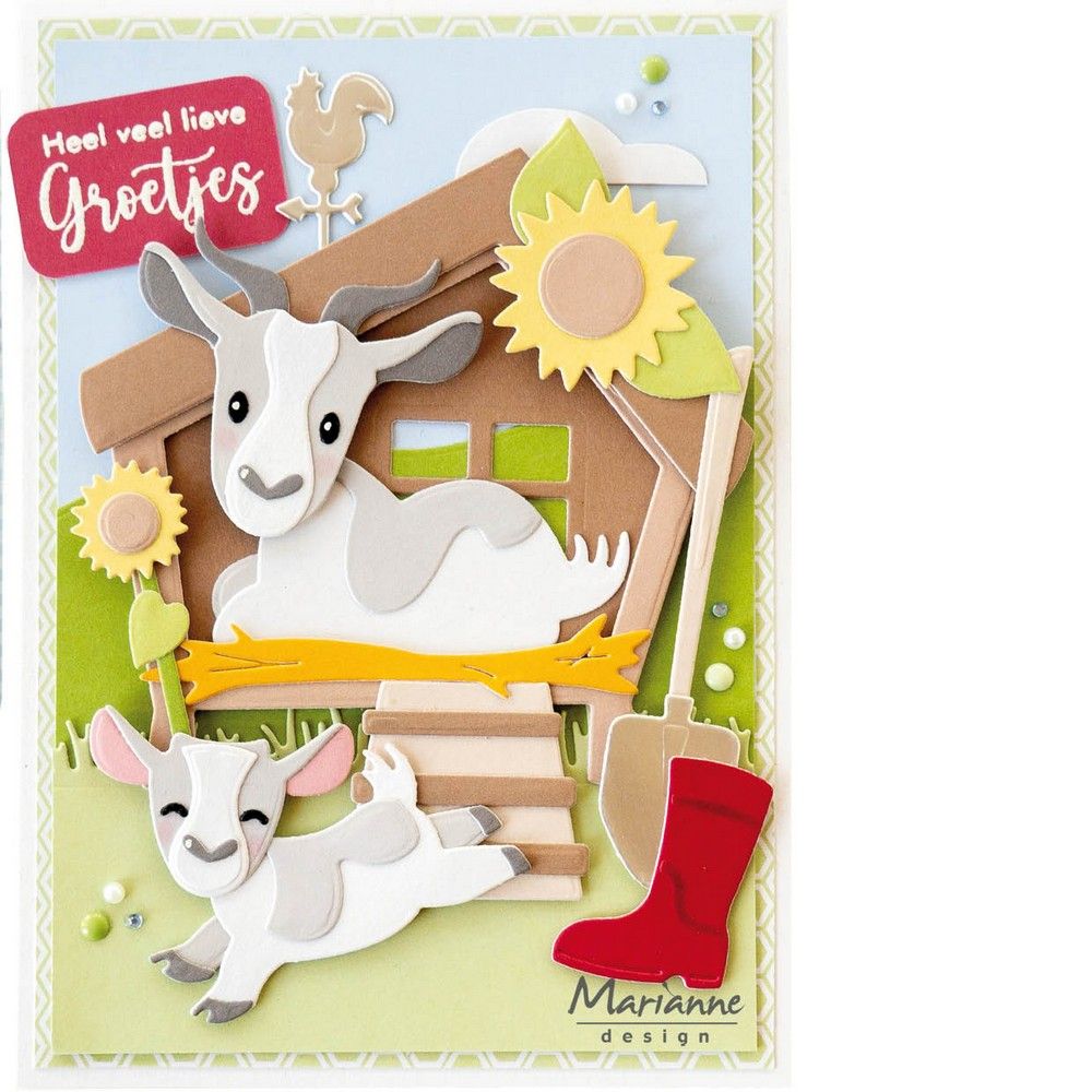 Diseño de Marianne • familia de cabras de eline coleccionable