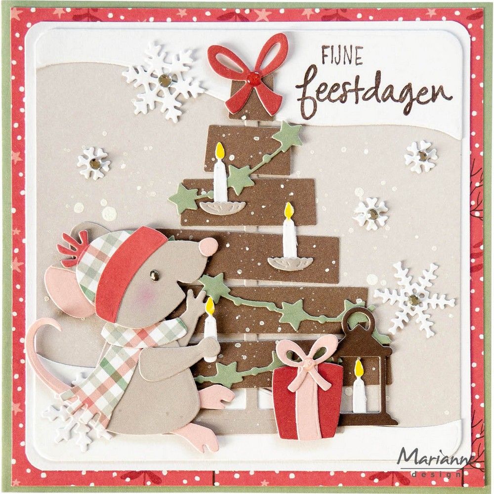 Marianne design • árbol de navidad de madera coleccionable