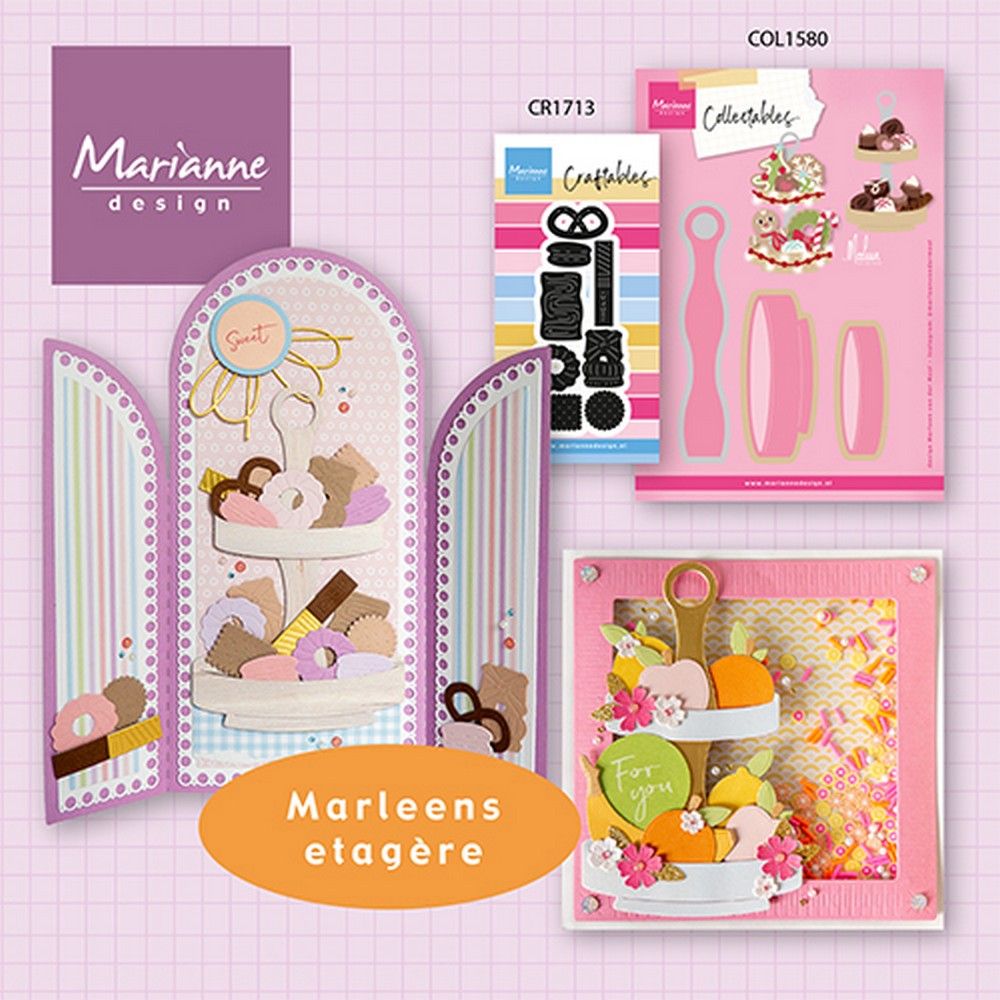Marianne design • etagere coleccionable de marleen 3 piezas, 81 x 122 mm
