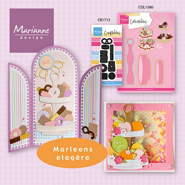 Marianne design • collectable etagère by marleen 3 pcs, 81 x 122 mm