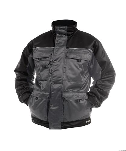 Dassy winterjas tignes grijs zwart l