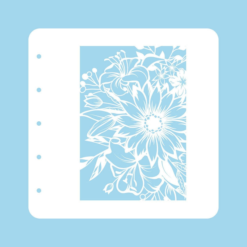 Nellie's choice • flowers a6 stencil for magnetic colour set flower-1
