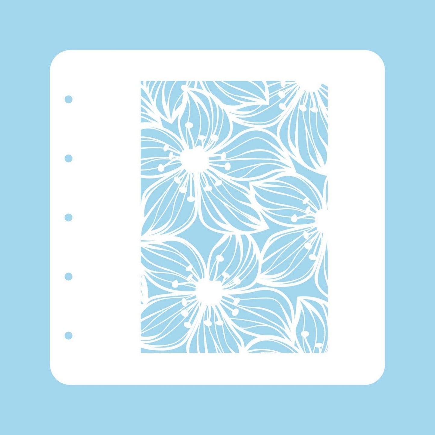 Nellie's choice • flowers a6 stencil for magnetic colour set flower-2