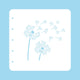 Nellie's choice • various a6 stencil dandelion
