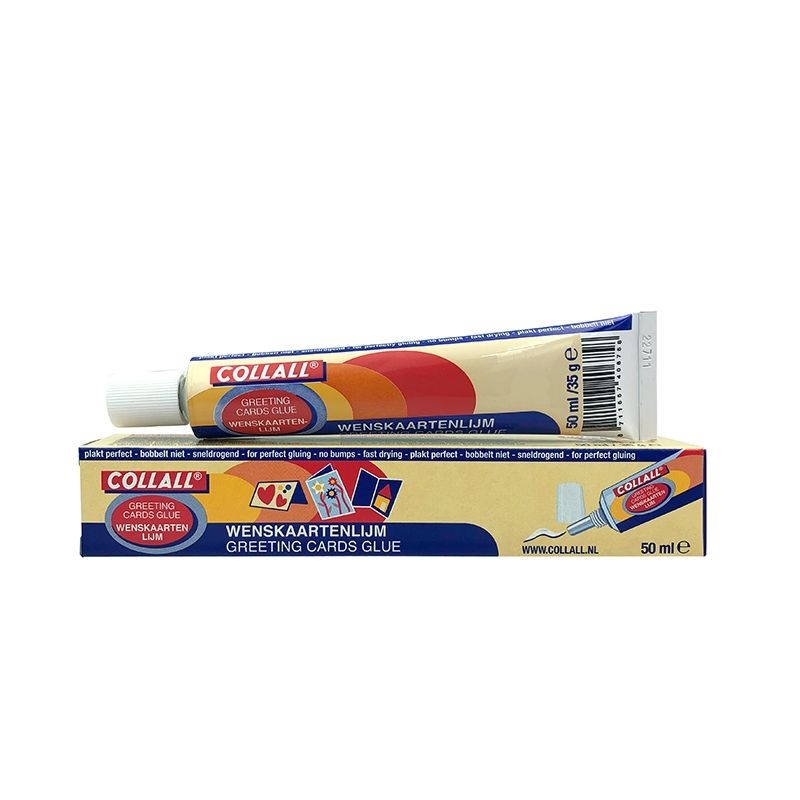Collall • colla per biglietti d'auguri (scatola) trasparente 50ml