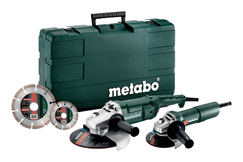 Set combinato Metabo we 2200-230 + w 750-125 (685172510) inclusa custodia e 2 dischi abrasivi - 685172510