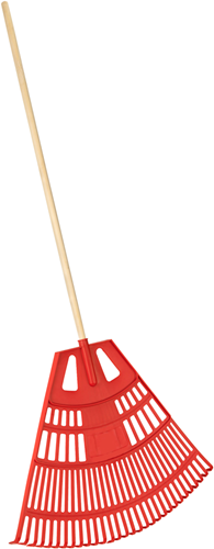 Con:p scopa per foglie 76 cm con gambo in plastica - b41475