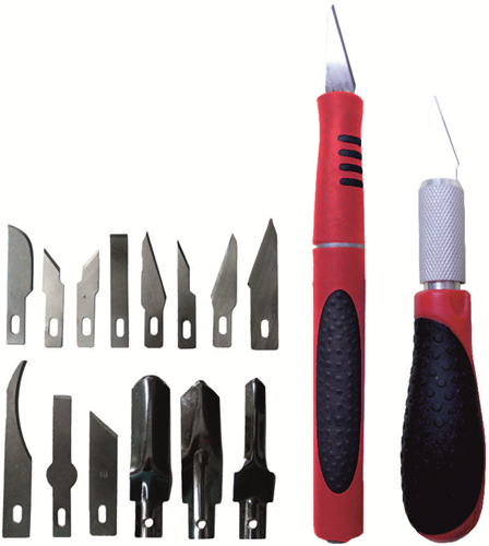 Con:p coltello da hobby 16 pezzi - b20896