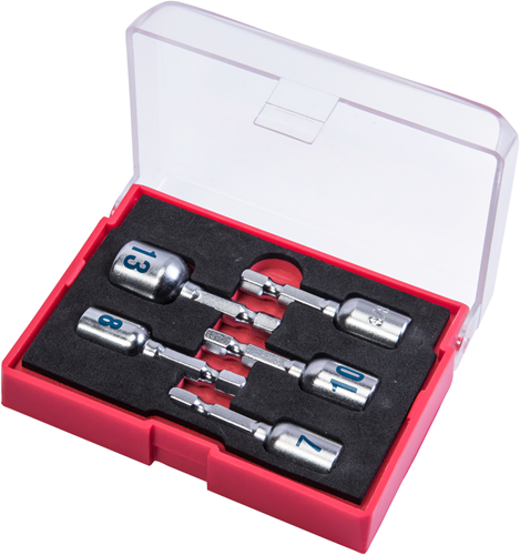 Connex bit-dopsleutels 7+8+10+13+3 8 box - coxb365001