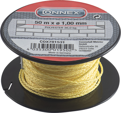 Connex masonry cord pes 1mm fl bobbin 50m - cox781531
