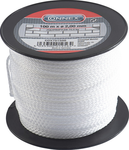 Connex metselkoord pp 2.0mm wi bobijn 100m - cox781550