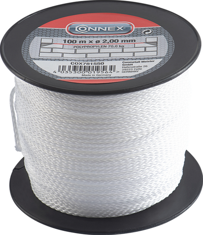 Connex masonry cord pp 2.0mm wi spool 100m - cox781550