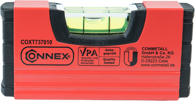 Connex mini spirit level magnetic 10cm - coxt737010
