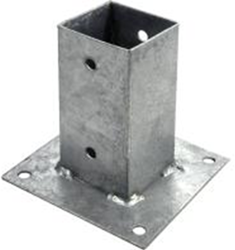 Soporte de poste Connex en placa 71x71x150 vvz - hv4273