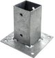 Soporte de poste Connex en placa 71x71x150 vvz - hv4273