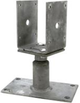 Soporte de poste Connex u en placa 80->150 vvz - hv4270