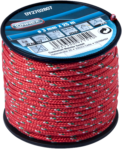 Connex pes cuerda roja 3mmx25m - dy2702807