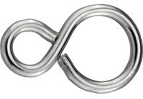 Connex gancio a S chiuso 27mm 10pz ni - ky6550015