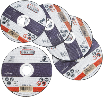 Connex set 5 dischi abrasivi in acciaio inox 230 mm - cox938038