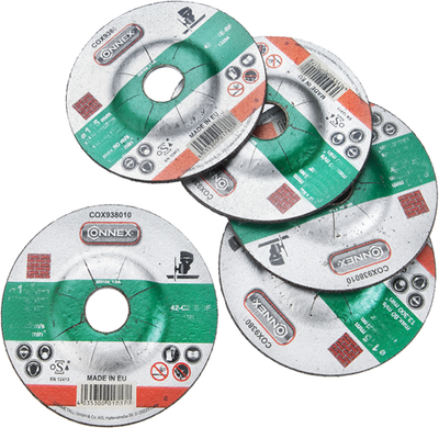 Connex set 5x disco abrasivo piedra 125mm - cox938016