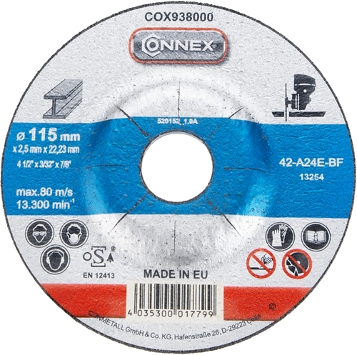 Disco abrasivo Connex in metallo 115mm - cox938000
