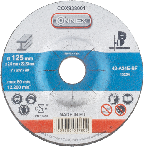 Disco abrasivo Connex metal 125mm - cox938001