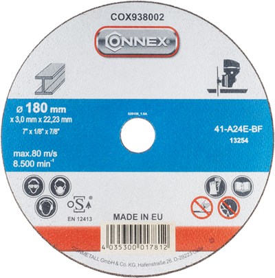 Disco abrasivo Connex metal 180mm - cox938002