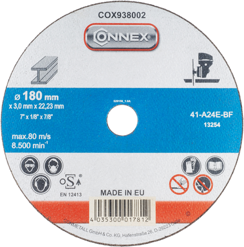 Disco abrasivo Connex metal 180mm - cox938002