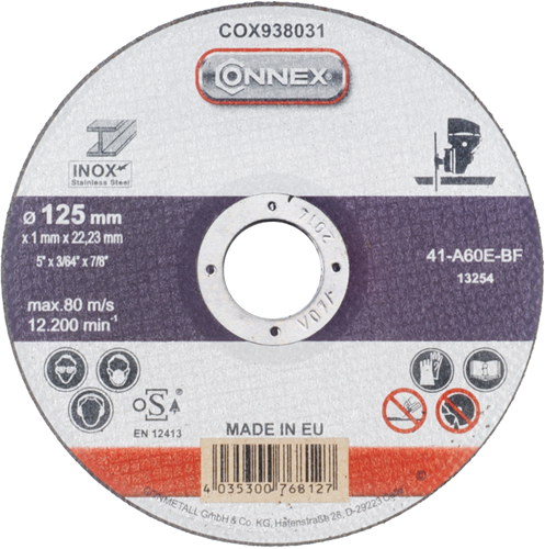 Disco abrasivo Connex acero inoxidable 125mm - cox938031