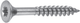 Connex universele schroef tx 4x50 10 rvsa4 - dy3254050