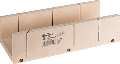 Caja de ingletes Connex 300x100x67 madera - cox821300