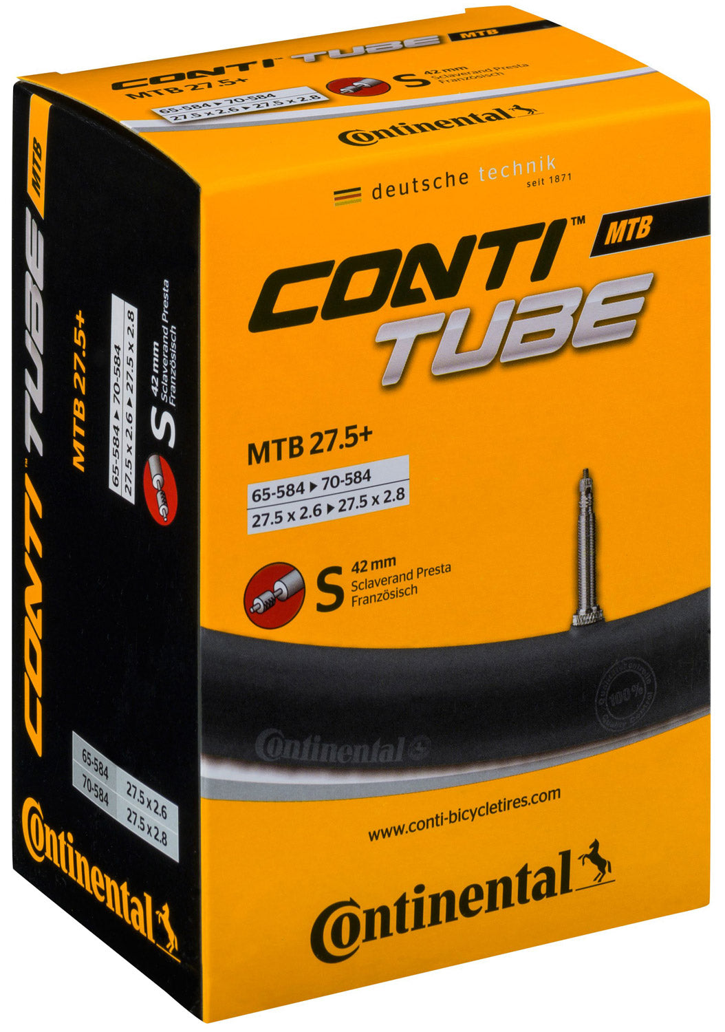 Continental Conti Tube MTB 27,5 65 70-584 S42