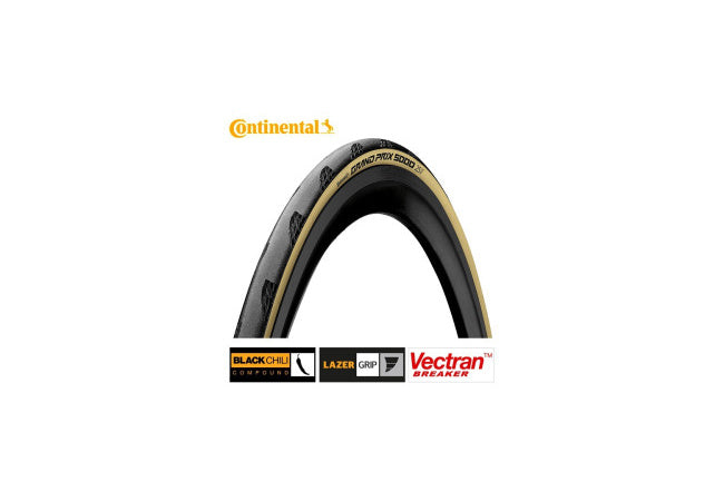 Continental Grand Prix 5000 Folding Band - Racing Bike - 28-622 - Black