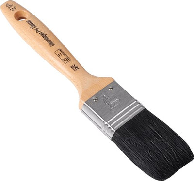 Pennello piatto Copenhagen pro classic - misura 1.5 - setole cinesi nere - manico in legno FSC - 23.202.15