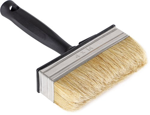 Blanqueador en bloque desechable Copenhagen Pro - tamaño 4 x 14 - cerdas chinas blancas - mango de plástico - 23.234.44