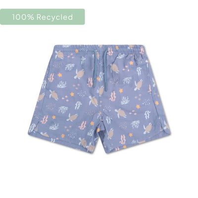 Coral bliss | meerkleurige uv zwembroek jongens
