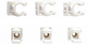 Cornat enkele clip koperbuis 12mm (6st) - t560102