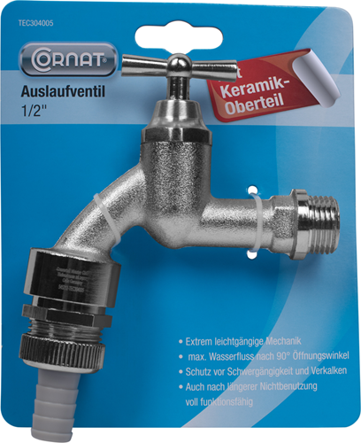 Grifo cerámico para lavadora Cornat. 90? 1 2 canales - tec304005