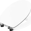 Cornat sedile wc prime bianco opaco acciaio fsc - kswmssc00