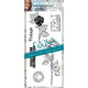 Coosa crafts • clear stamps #22 postal flowers 1 9x20cm