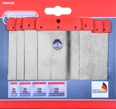 Connex Spatola giapponese in metallo set 4 pezzi - cox881004