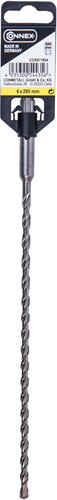 Connex sds+taladro de impacto 6mm (200 260mm) amarillo - cox971864