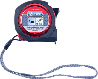 Flessometro Connex 3m abs 16mm calibrazione euro - coxt701163