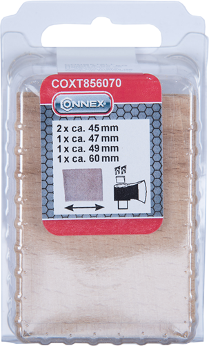 Hacha de cuña de acero Connex + martillo 5 piezas - coxt856070