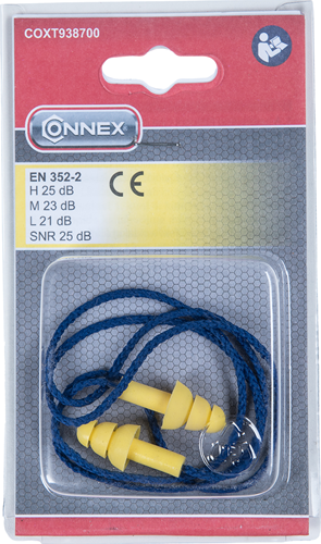 Connex tapones para los oídos silicona + cordón 25db 2uds - coxt938700