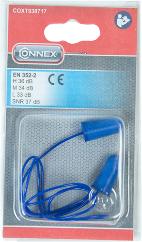 Connex tapones para los oídos cordón de PU suave 37db 2uds - coxt938717