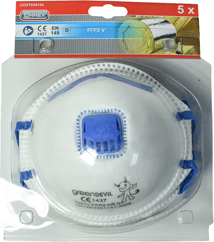 Mascarilla antipolvo Connex ffp2v en149 5uds - coxt939124