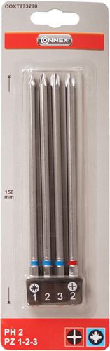 Set punte Connex 150mm ph+pz 4pz - coxt973290