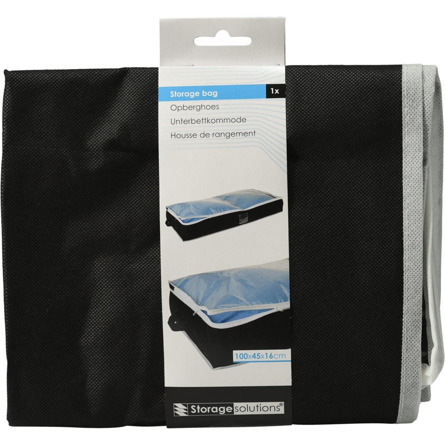 Funda de almacenamiento Storage Solutions negra 100x45x16cm