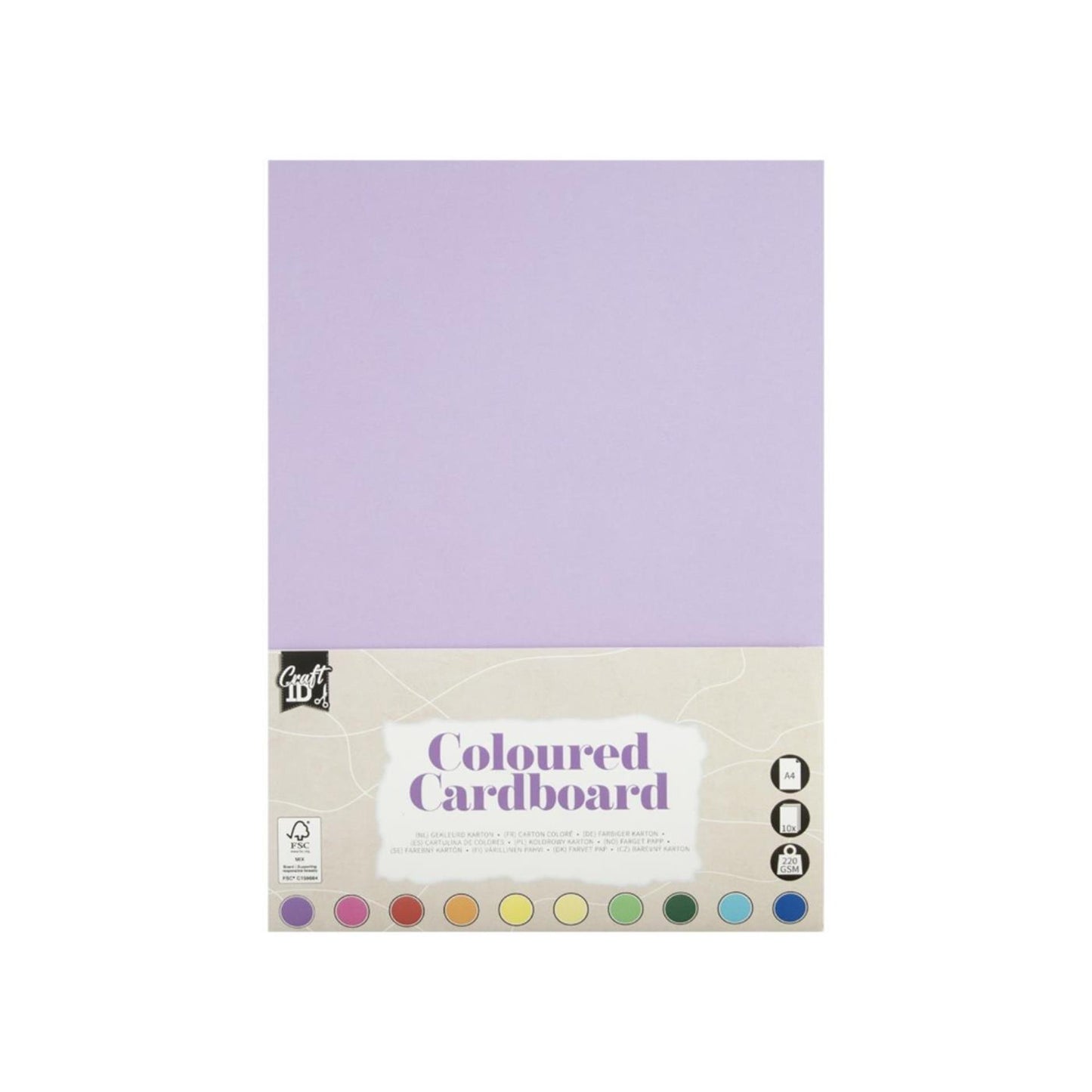 Grafix cartoncino identificativo artigianale pastello A4 10 fogli 220 g/m²